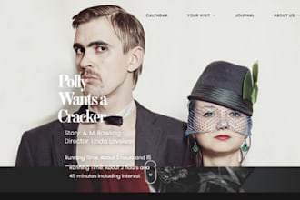 build squarespace voice actress website film website theater filmmaker