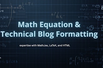 format your math equations and technical blogs using mathjax, latex, and HTML