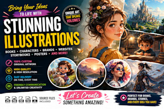 create stunning custom illustrations for books, brands, and websites