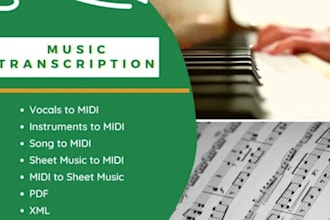 transcribe music audio to sheet music lead sheet music transcription notation