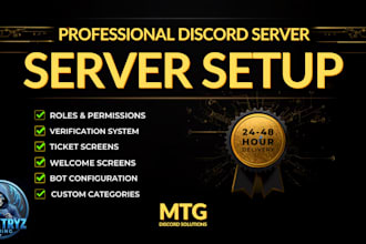 setup a professional discord server for your gaming community