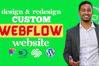 do responsive webflow website and development, figma to webflow