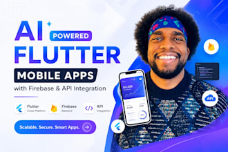 build ai powered flutter mobile apps with firebase and API integration
