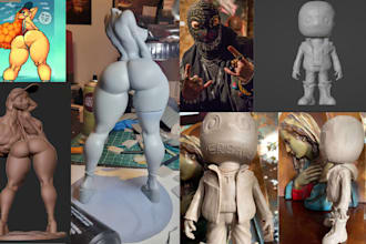 convert 2d image to 3d printable model, png, svg to stl, figurine, 3d toy model