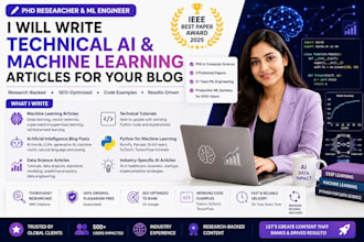 write technical ai and machine learning articles for your blog