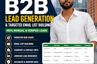 do b2b lead generation and targeted email list building