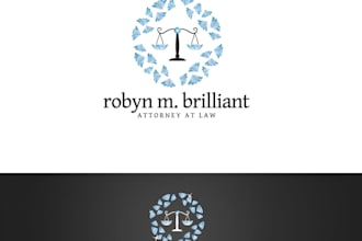 design a professional attorney, lawyer and law firm logo design