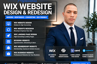 design wix website redesign wix website build wix landing page design wix seo