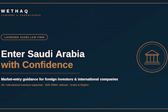 be your licensed saudi law firm for market entry and investment