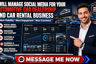 manage social media for your automotive car dealership and car rental business