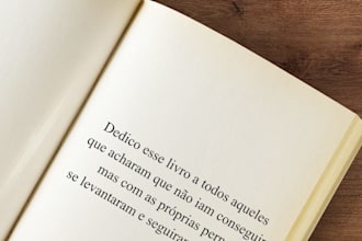 fazer uma resenha, revisar ou editar da sua obra
