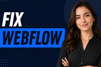 update fix webflow website design, design issues update website