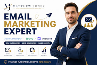 setup activecampaign brevo smartlead email marketing automation and CRM