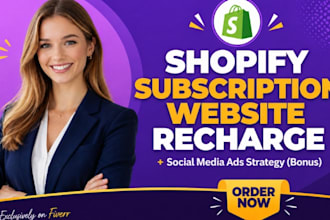 build shopify subscription box membership and recharge store