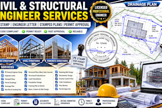 civil structural engineer pe stamp engineer letter stamped plan permit
