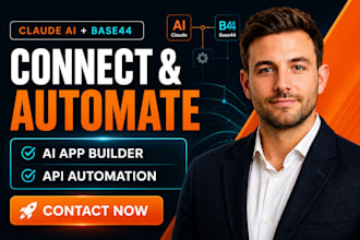 connect claude base44 integration claude ai base44 app builder API automation