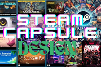 design steam capsule steam capsule cover art steam header capsule artwork