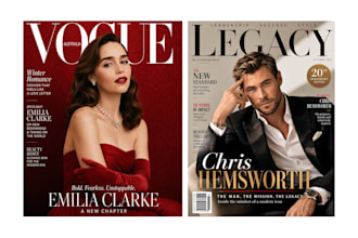 design a professional magazine cover or editorial cover
