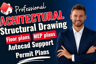 permit autocad architectural framing drawing site plot plan structural detailing