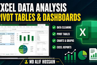 create excel pivot tables dashboards data analysis reports