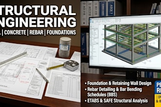 structural engineering steel concrete rebar and foundation design