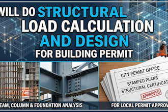 do structural load calculation and design for building permit