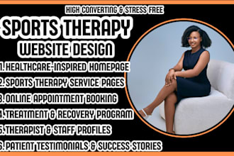 sports therapy website, sports rehabilitation website, physiotherapy website