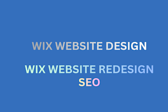 design or redesign wix website and seo optimization