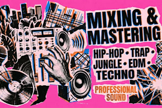 mix and master your hip hop trap hyperpop edm techno track