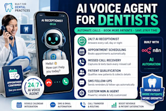 build n8n automation ai voice agent for dentists