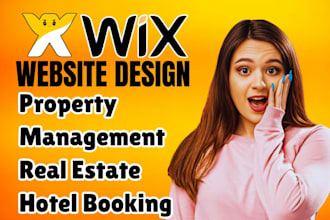 wix real estate website, property management website, wix hotel booking website