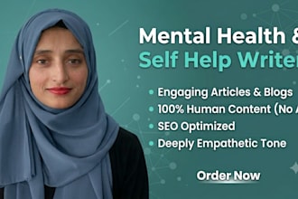 write engaging articles on mental health and self help