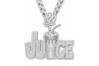 pencil sketch iced out pendant hip hop jewelry design hand drawn iced jewelry