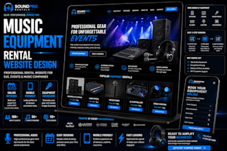 music equipment rental website, audio equipment rental website, dj equipment