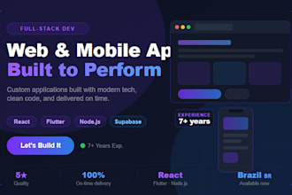 develop a web or mobile app