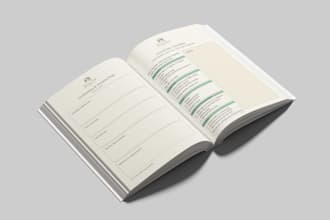 design workbook, planner and journal design