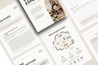 design workbook, planner and journal design
