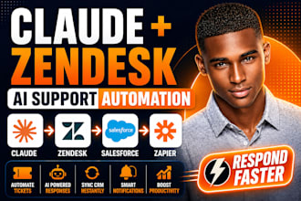 claude zendesk salesforce zapier automation customer support ai workflow n8n