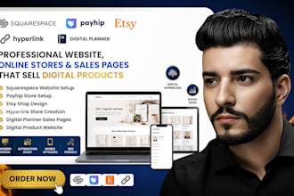 square up squarespace payhip etsy shop hyperlink planner digital product website