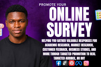 promote online survey fill google form polls questionnaire to 2000 respondents