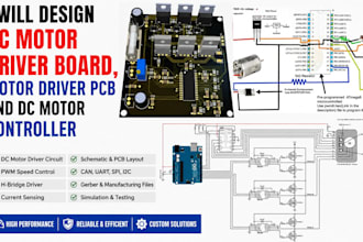 design dc motor driver board, motor driver pcb and dc motor controller