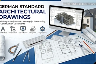 prepare german building permit architectural documentation to german standards