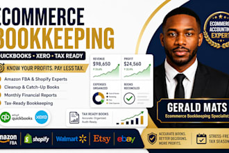 prepare ecommerce bookkeeping in quickbooks xero and taxes