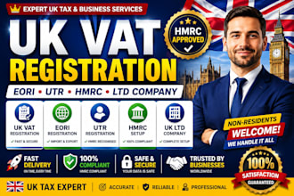 do UK vat registration, eori, utr, hmrc tax and company registration
