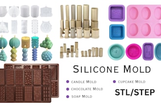 do silicone mold for soap chocolate cupcakes candle and logo resin casting