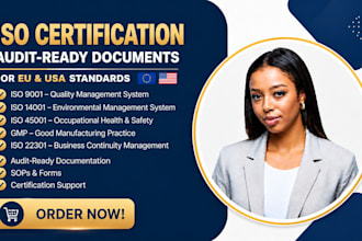 provide iso 9001, iso 14001, iso 45001, gmp and iso 22301 certification