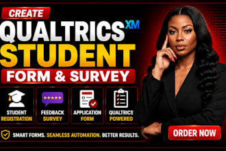 create qualtrics student regristration form feedback survey application form