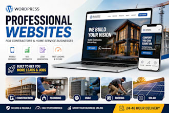seo friendly contractor, construction, roofing, plumbing, hvac website design