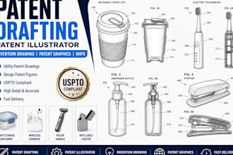 patent drafting patent illustrator invention drawing patent graphics wipo uspto