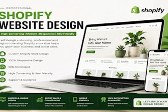 design and develop a professional shopify store